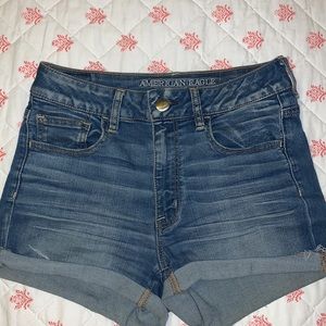 American Eagle High waisted denim shortie
